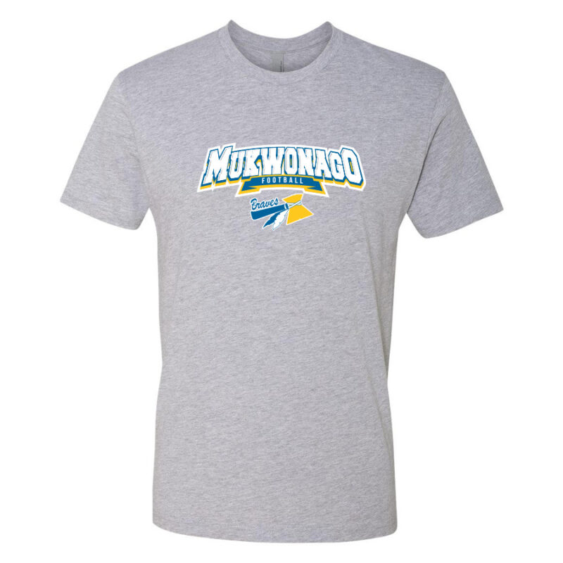 Braves Next Level Cotton Tshirt - Heather Grey