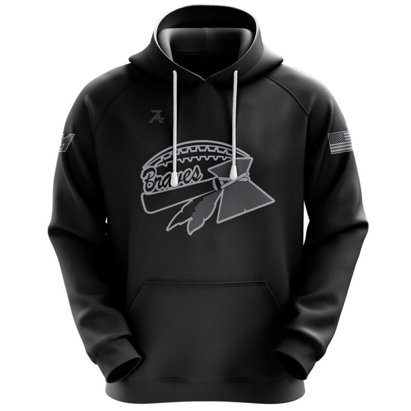 Braves True Pullover Hoodie - Black