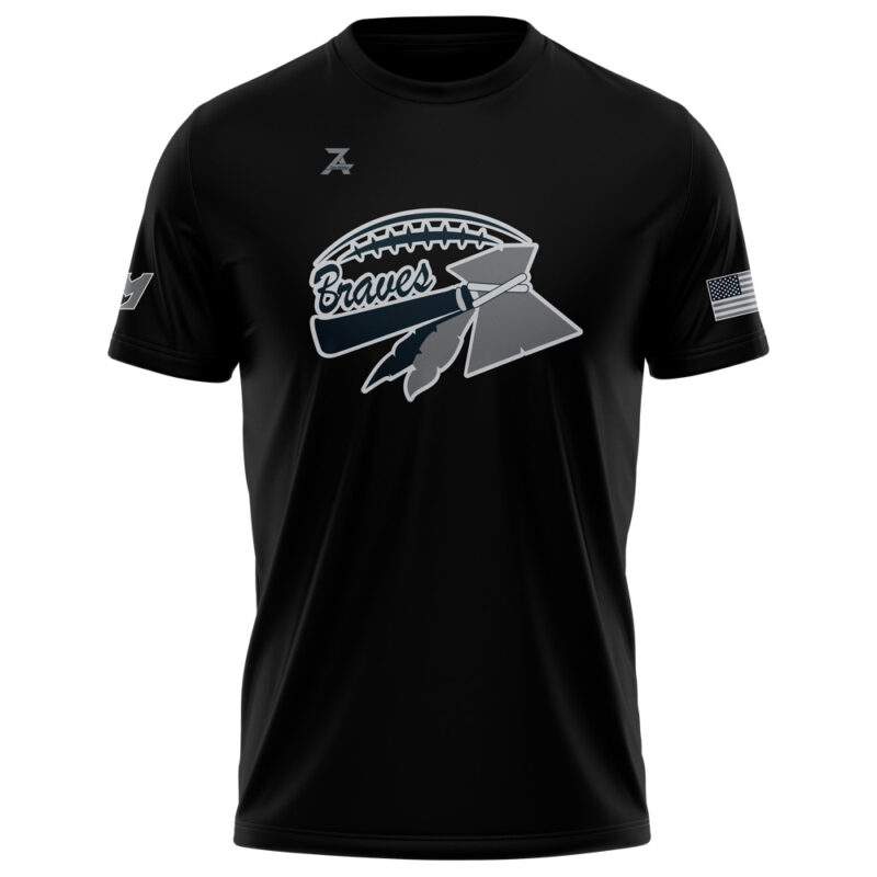 Braves Mach 5 Short Sleeve Tshirt - Black