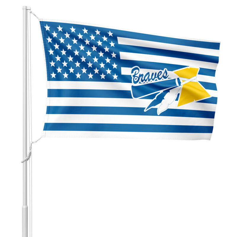 Braves Flag - US Flag with Braves Logo