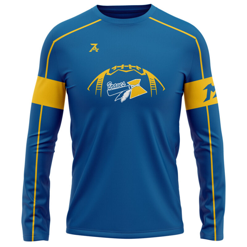 Braves Mach 5 Long Sleeve Tshirt - Royal