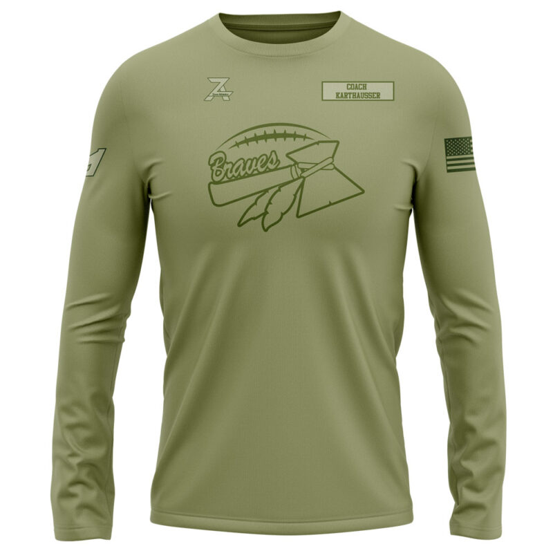 Braves Mach 5 Long Sleeve Tshirt - Green