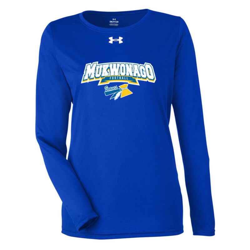 Braves Under Armour - Women's Team Tech Long Sleeve T-Shirt - Royal